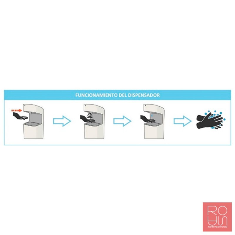 Dispensador automàtic de gel hidroalcohòlic 5L + 5L